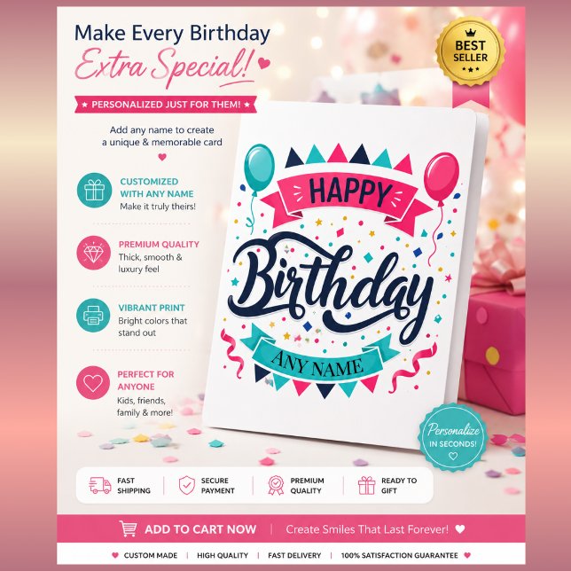 Tarjeta de agradecimiento de cumpleaños – Coche de (Subido por el creador)