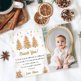 Tarjeta de agradecimiento de cumpleaños con árbol 