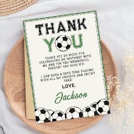 Tarjeta de agradecimiento de cumpleaños con balón 