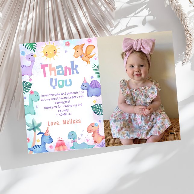 Tarjeta de agradecimiento de cumpleaños con foto d (Subido por el creador)