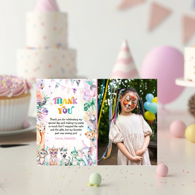 Tarjeta de agradecimiento de cumpleaños con foto d (Subido por el creador)