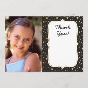 Tarjeta de agradecimiento de cumpleaños con foto t