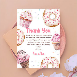 Tarjeta de agradecimiento de cumpleaños con magdal