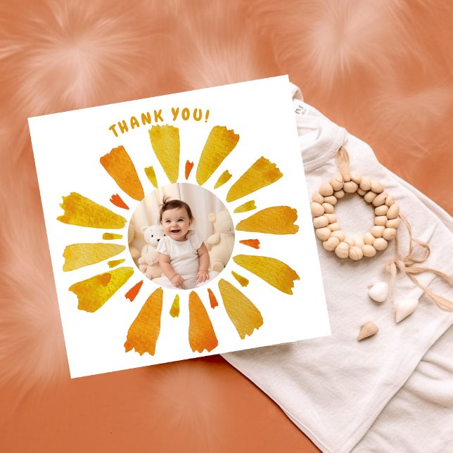 Tarjeta de agradecimiento de cumpleaños con sol (Subido por el creador)