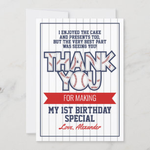 Tarjeta de agradecimiento de cumpleaños con tema d