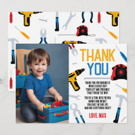 Tarjeta de agradecimiento de cumpleaños de Builder
