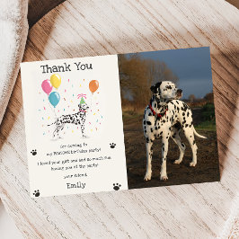 Tarjeta de agradecimiento de cumpleaños de cachorr