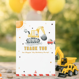 Tarjeta de agradecimiento de cumpleaños de camión 