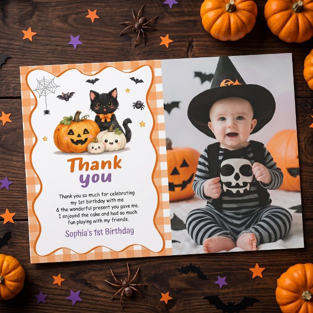 Tarjeta de agradecimiento de cumpleaños de Hallowe (Subido por el creador)