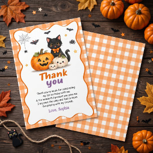 Tarjeta de agradecimiento de cumpleaños de Hallowe