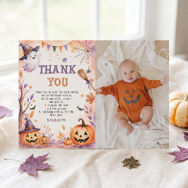 Tarjeta de agradecimiento de cumpleaños de Hallowe