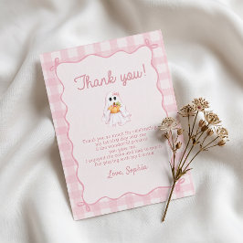 Tarjeta de agradecimiento de cumpleaños de Hallowe