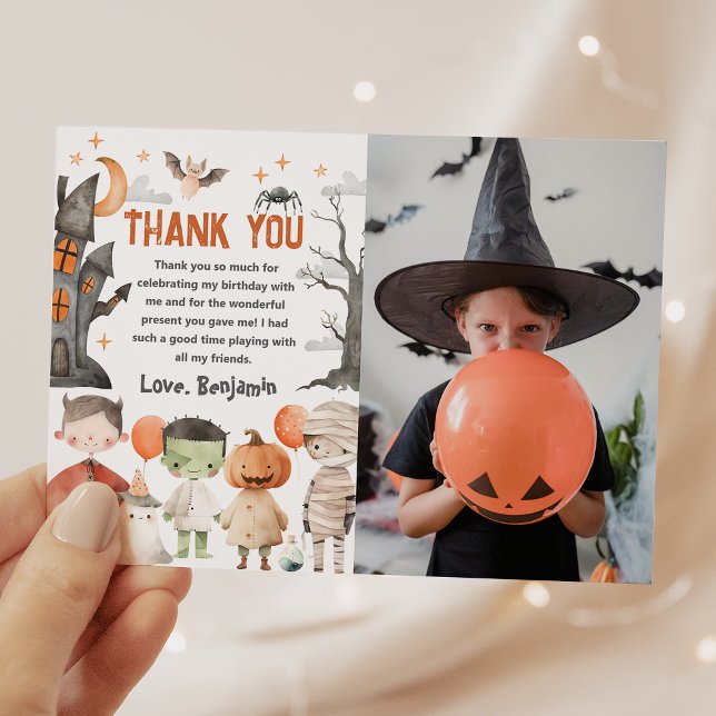 Tarjeta de agradecimiento de cumpleaños de Hallowe (Subido por el creador)
