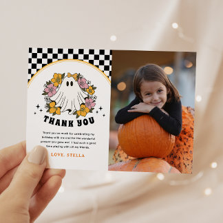 Tarjeta de agradecimiento de cumpleaños de Hallowe