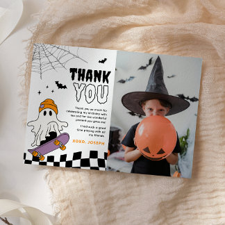 Tarjeta de agradecimiento de cumpleaños de Hallowe