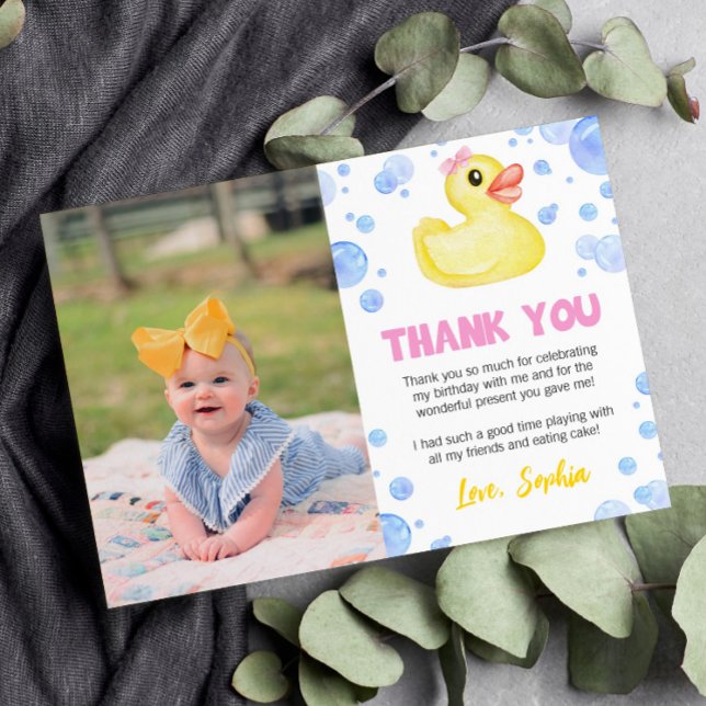 Tarjeta de agradecimiento de cumpleaños de la niña (Subido por el creador)