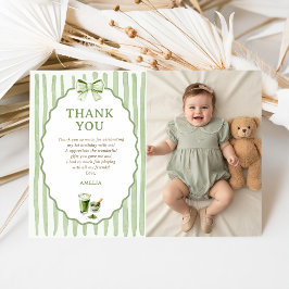 Tarjeta de agradecimiento de cumpleaños de Matcha 