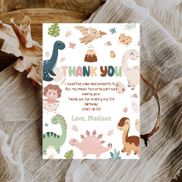 Tarjeta de agradecimiento de cumpleaños de niño Di