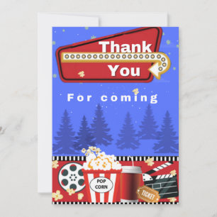 Tarjeta de agradecimiento de cumpleaños de noche d