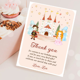 Tarjeta de agradecimiento de cumpleaños de princes