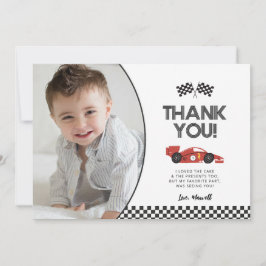 Tarjeta de agradecimiento de cumpleaños de Race Ca