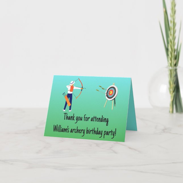 Tarjeta de agradecimiento de cumpleaños de tiro co (Anverso)