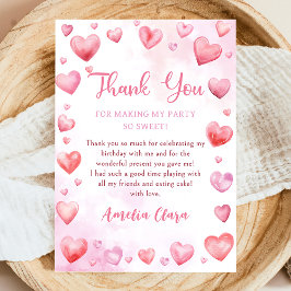 Tarjeta de agradecimiento de cumpleaños de Valenti