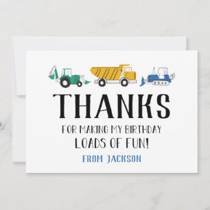 Tarjeta de agradecimiento de cumpleaños del sitio