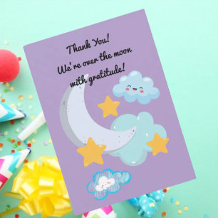 Tarjeta de agradecimiento de cumpleaños dos a la l
