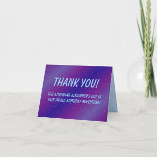 Tarjeta de agradecimiento de cumpleaños en azul os