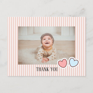Tarjeta de agradecimiento de cumpleaños infantil m