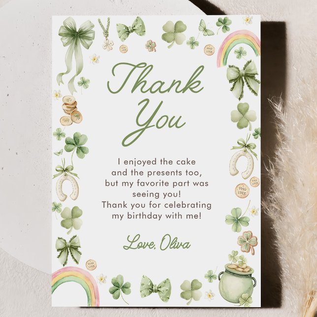 Tarjeta de agradecimiento de cumpleaños Lucky One  (Subido por el creador)