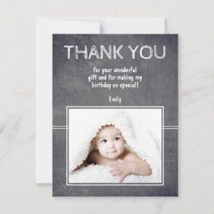 Tarjeta de agradecimiento de cumpleaños moderna pa