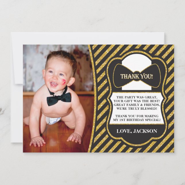 Tarjeta de agradecimiento de cumpleaños Mr. ONEder (Anverso)