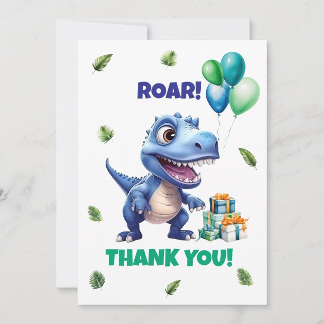 Tarjeta de agradecimiento de cumpleaños número 1 d (Anverso)