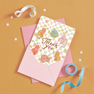 Tarjeta de agradecimiento de cumpleaños para gatit