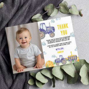 Tarjeta de agradecimiento de cumpleaños para granj