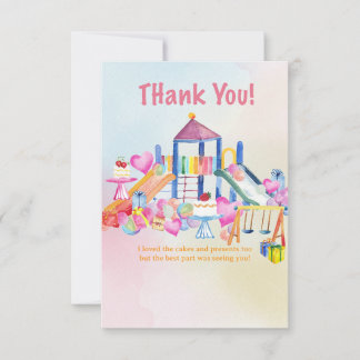 Tarjeta de agradecimiento de cumpleaños para niños