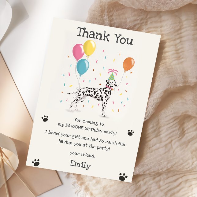 Tarjeta de agradecimiento de cumpleaños para perro (Subido por el creador)