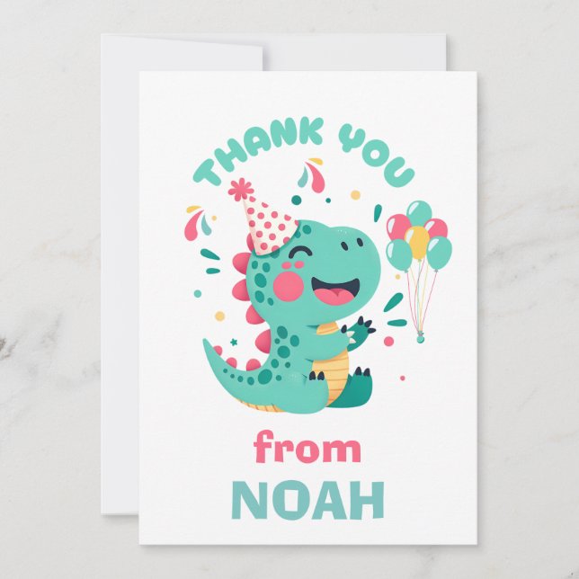 Tarjeta de agradecimiento de cumpleaños personaliz (Anverso)