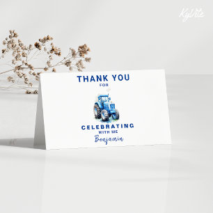 Tarjeta de agradecimiento de cumpleaños plegado de