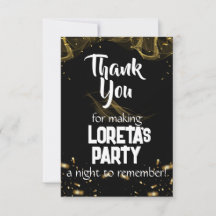 Tarjeta de agradecimiento de cumpleaños sorpresa p