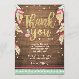 Tarjeta de agradecimiento de cumpleaños Wild One r