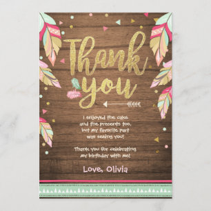 Tarjeta de agradecimiento de cumpleaños Wild One r