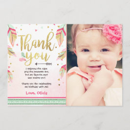 Tarjeta de agradecimiento de cumpleaños Wild One r