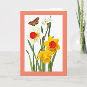 Tarjeta de agradecimiento de Daffodils Folded