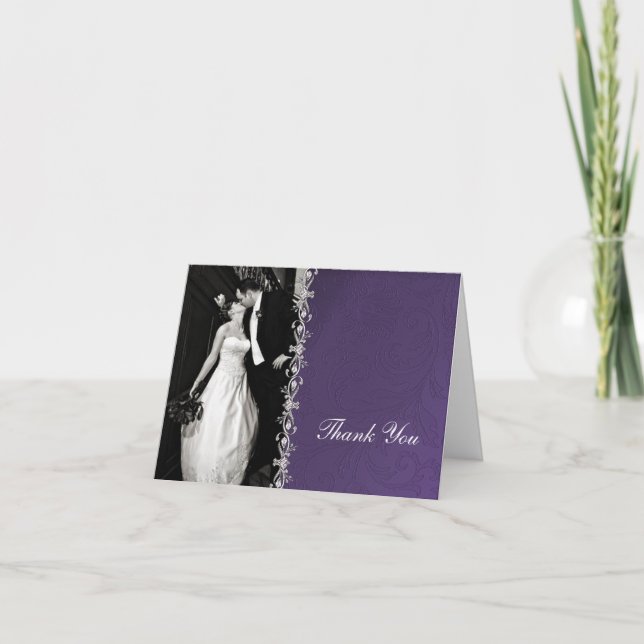 Tarjeta de agradecimiento de Damasco Morado (Anverso)