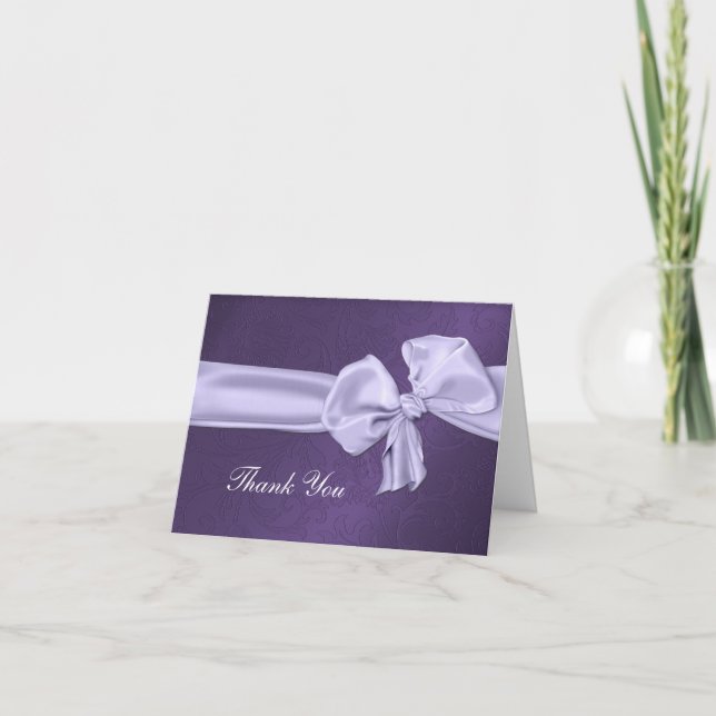 Tarjeta de agradecimiento de Damasco Morado (Anverso)