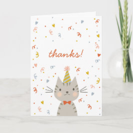 Tarjeta de agradecimiento de Dapper Kitty