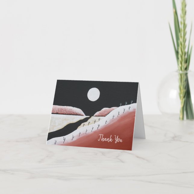 Tarjeta de agradecimiento de Desert Southwest Cact (Anverso)